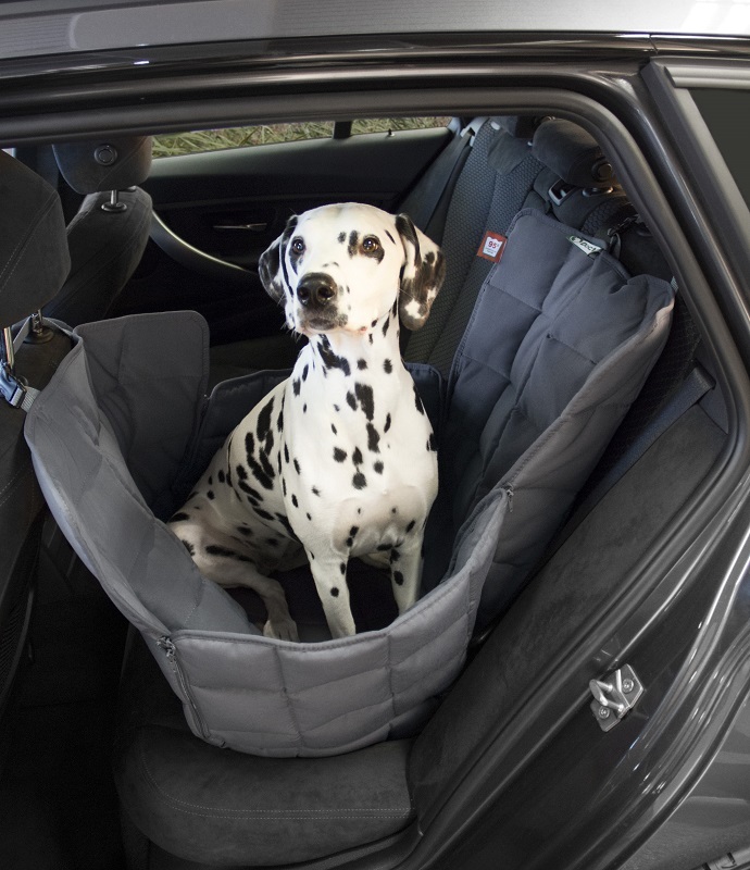 Doctor Bark 1-Sitz-Autodecke, grau – Hundewelt Hilse